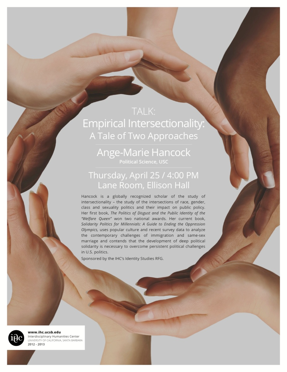 Identity Speaker Series "Empirical Intersectionality: A Tale of Two Aproaches" Event Image