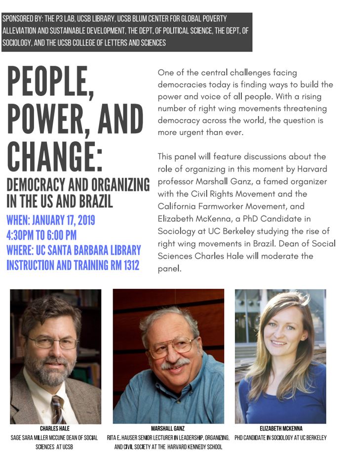 People, Power, and Change: Democracy and Organizing in the US and Brazil Event Image