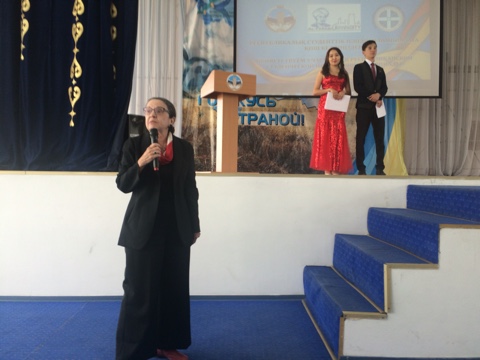 Professor Kaplan at the Academic Olympiad
